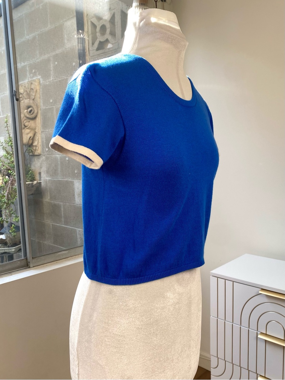 Toit Volant NWT Katya Knit Top in Cobalt Blue, Size S - Picture 3 of 8